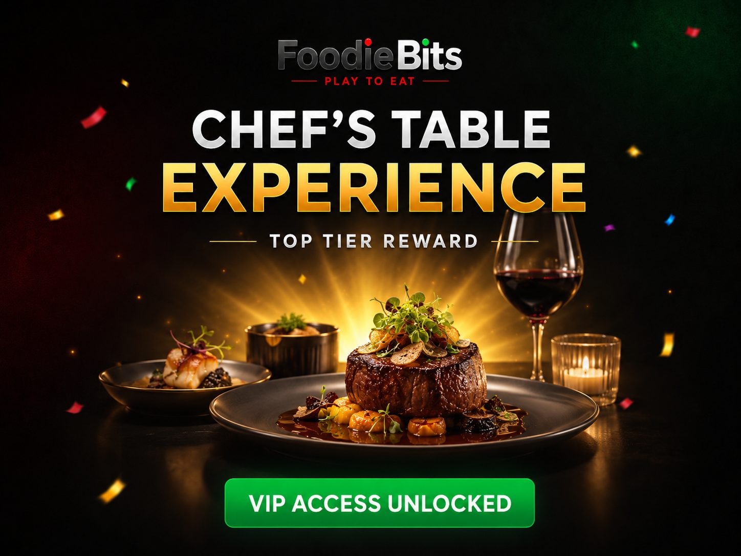 FoodieBits Big Bite reward example: chef's table experience